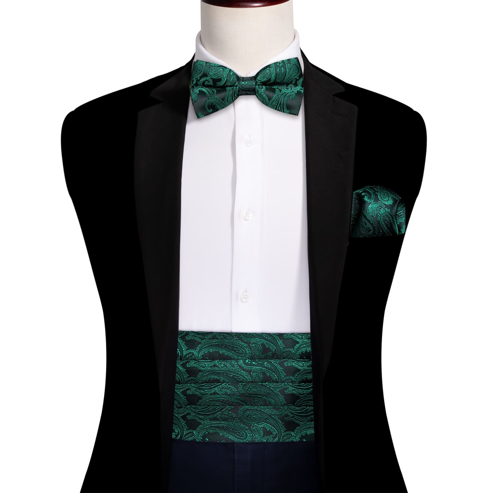 tuxedo bow tie cummerbund suspenders