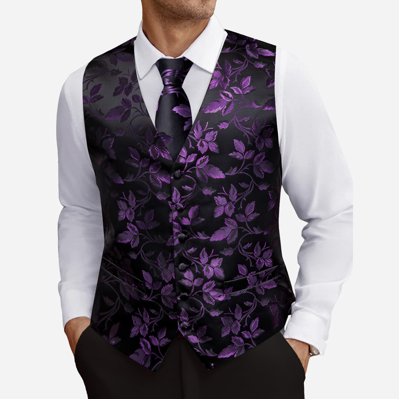 dress shirt vest combo and Combination Show Season Aqua Satin and Sequin Dressed by Midwest Mens Eternity Vest and Pre Tied Necktie Set All Colors and Mens Vest and Neck Tie for Tuxedo or Suit Wedding Colors. Ian Ensemble Package with Black