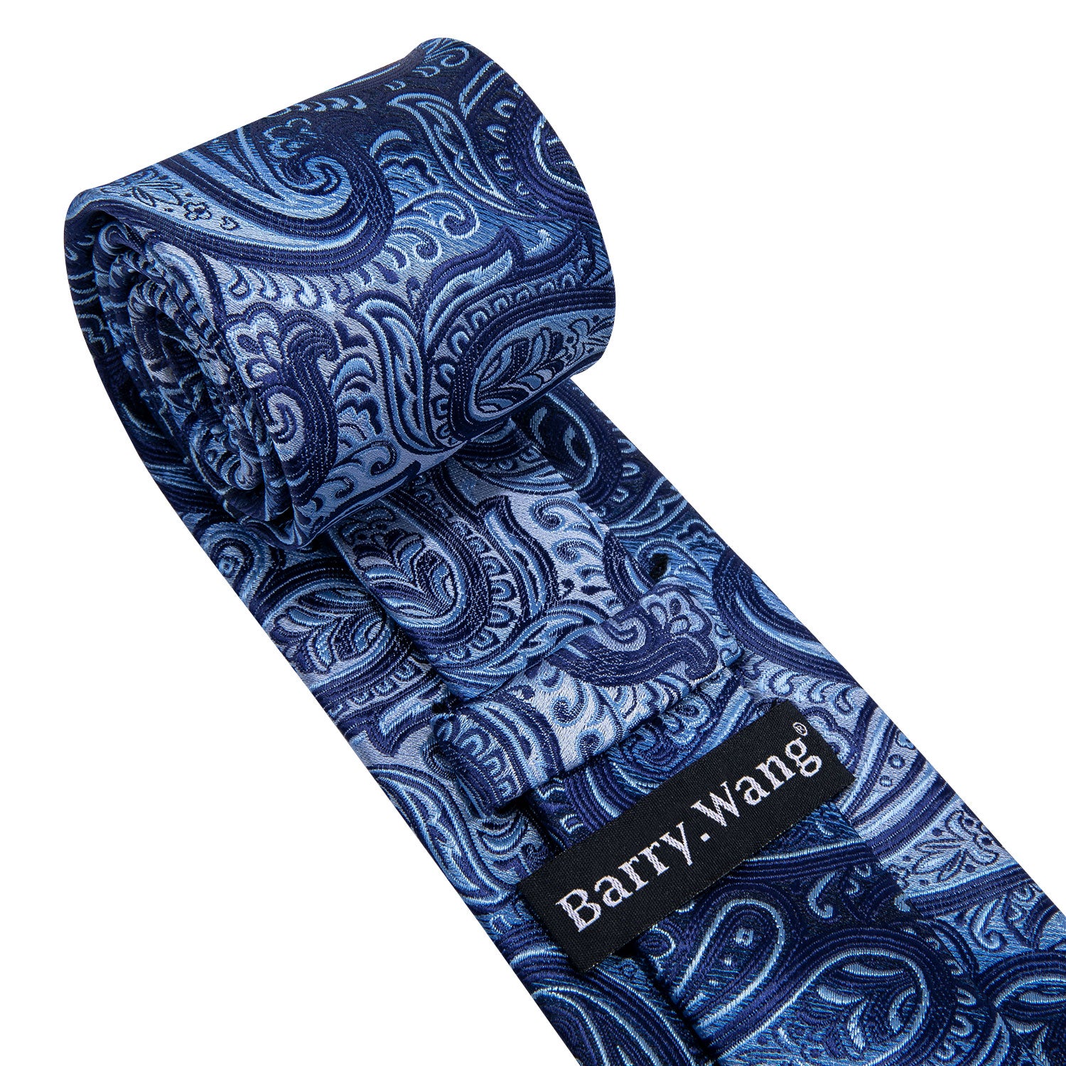 barry wang men's blue tie for men  dress necktie