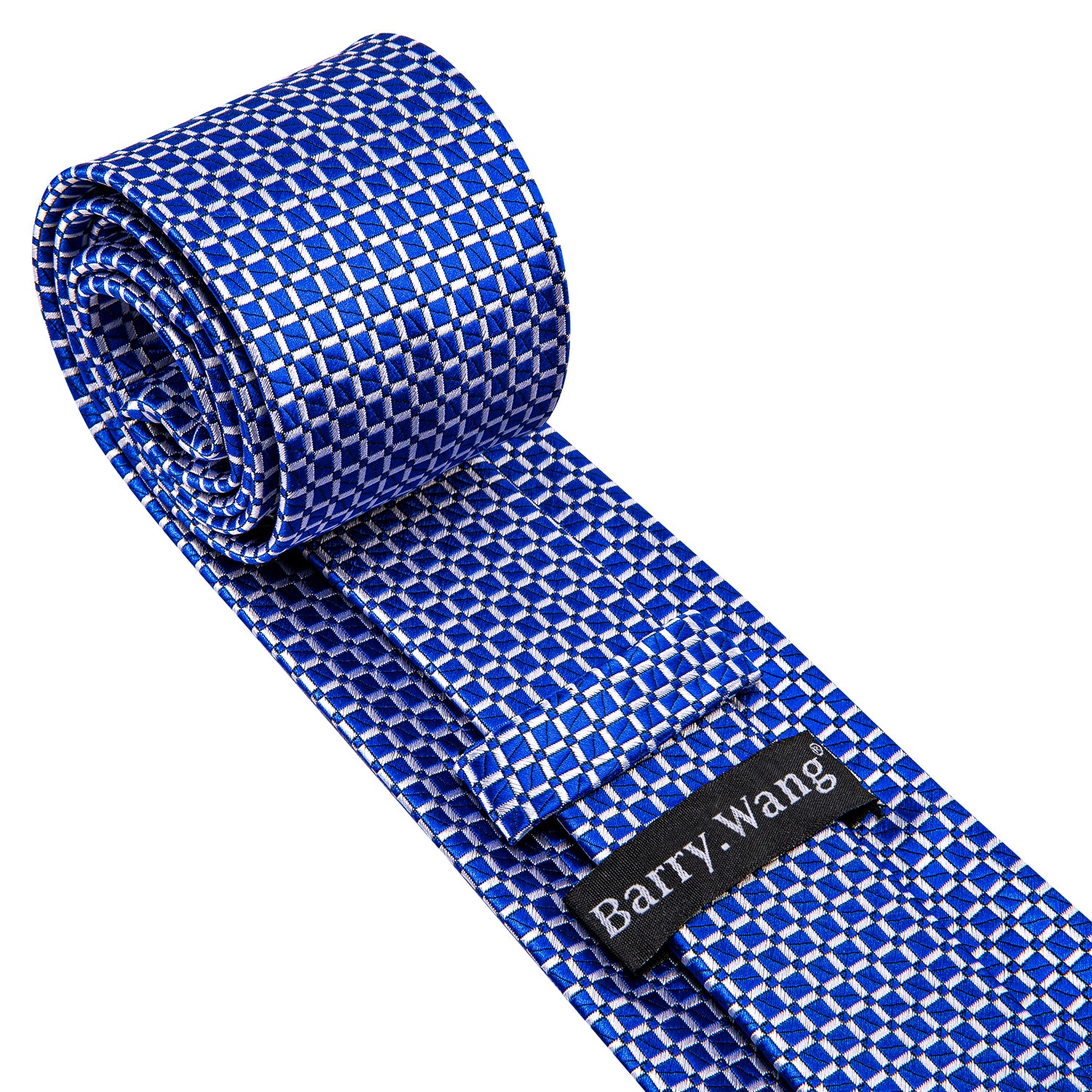 blue silk tie