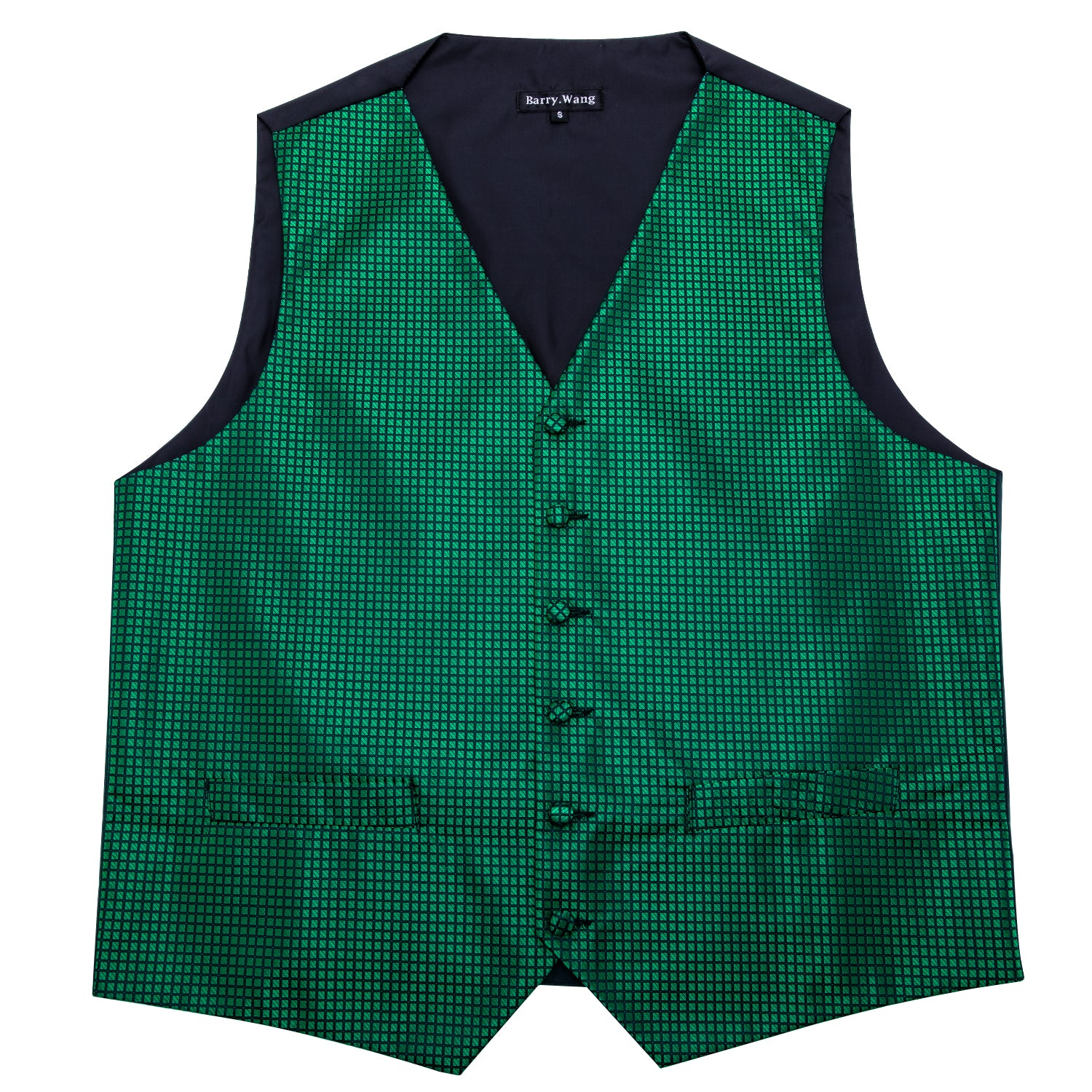 green and black vest