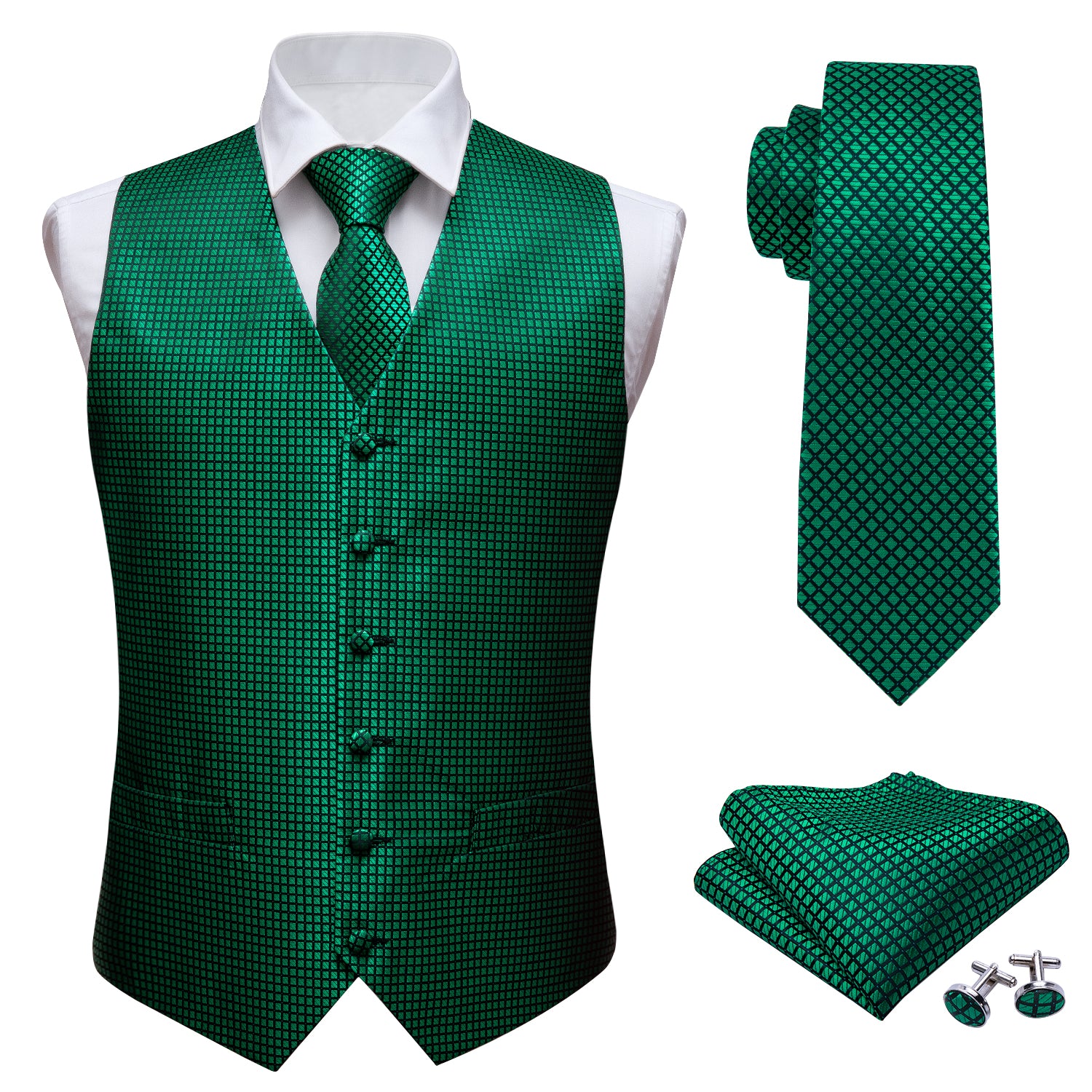 green waistcoat