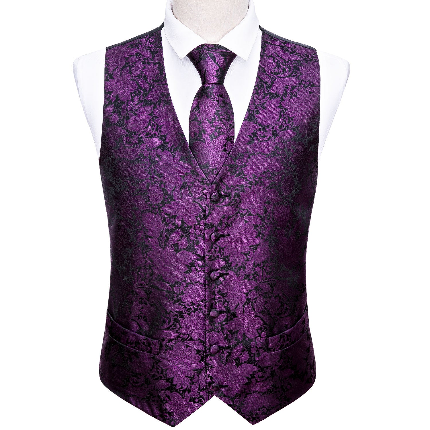 mens warehouse purple vest