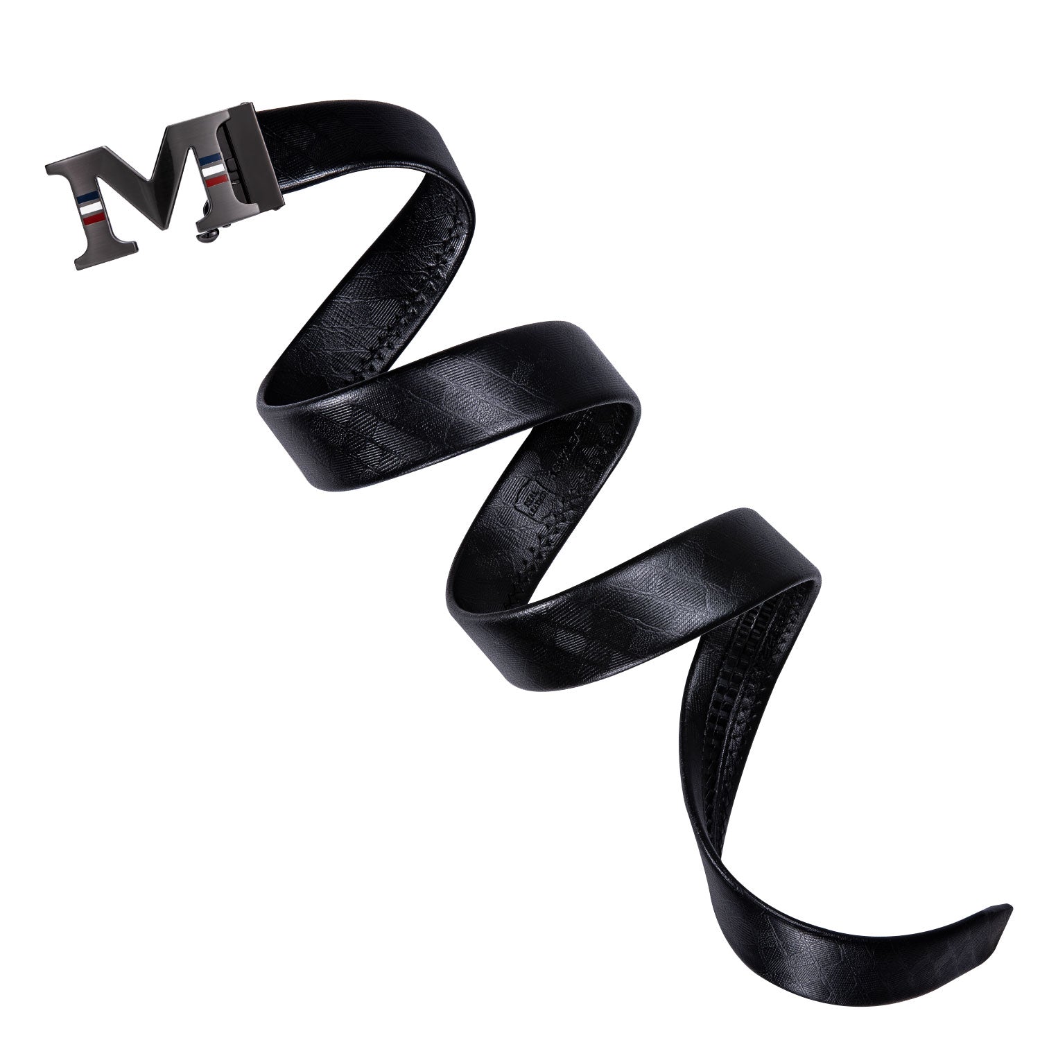 Barry. Wang Men's Ratchet Leather Belt 1 3/8