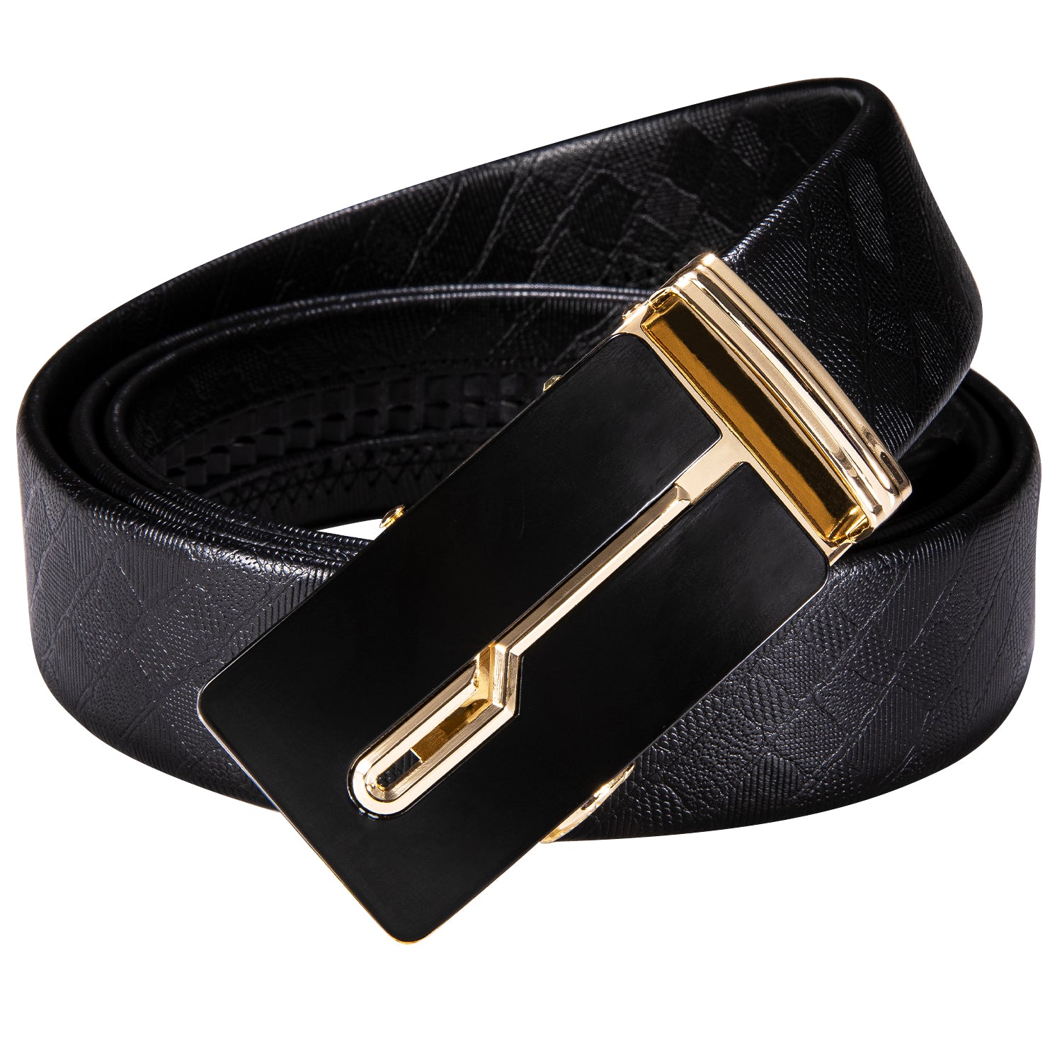 Novelty Golden Metal Buckle Genuine Leather Belt