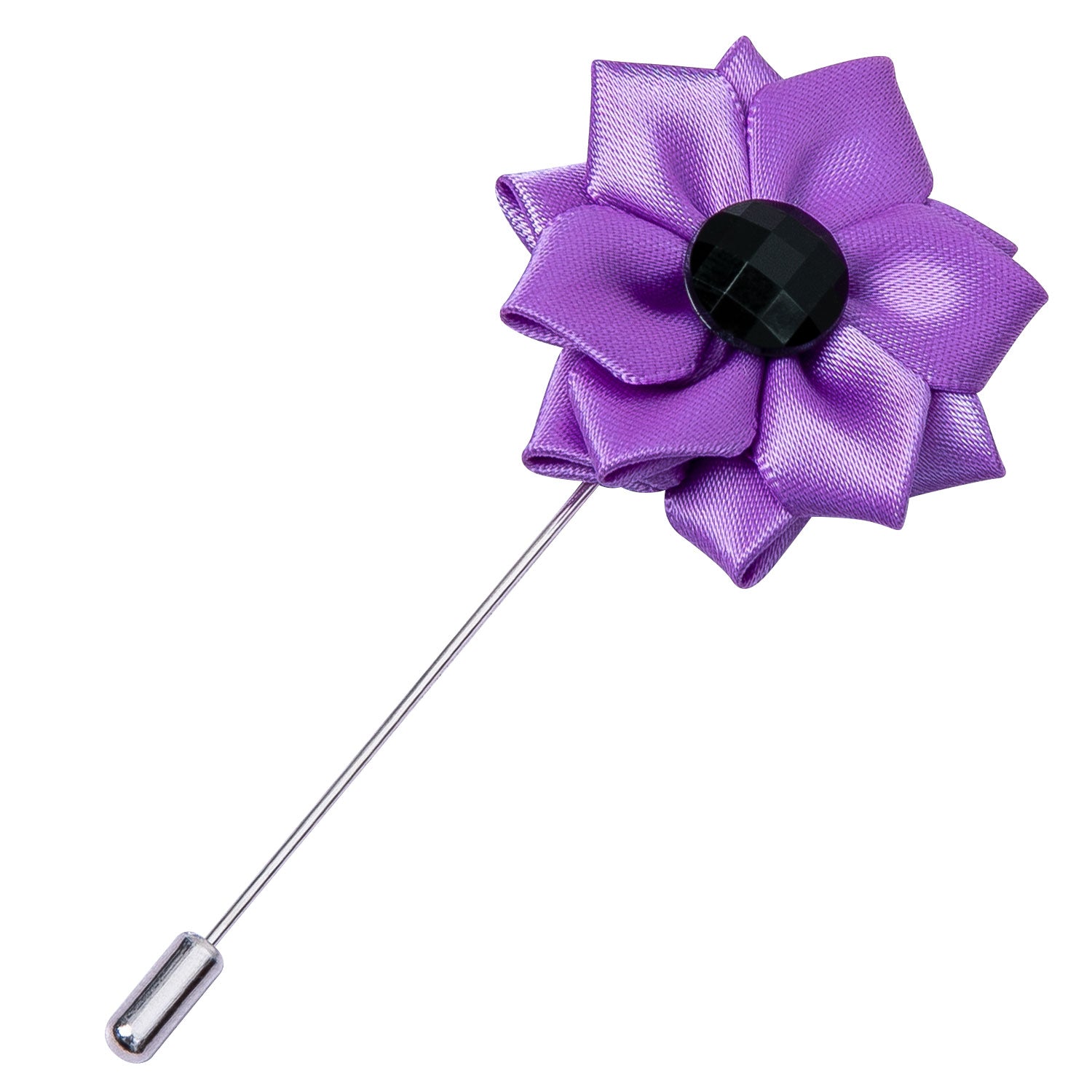 Novelty Purple Floral Lapel Pin