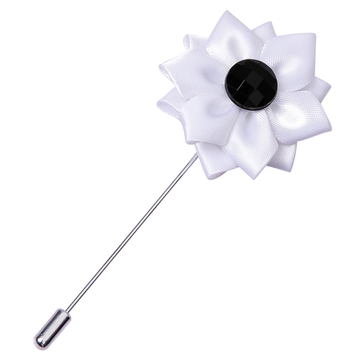 New Novelty White Floral Lapel Pin
