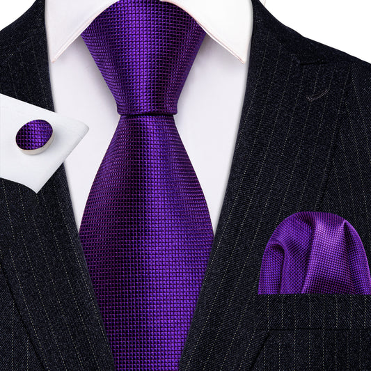 Barry. Wang Solid Tie Pocket Square Cufflinks Set