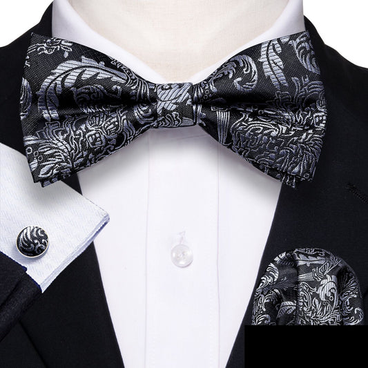 silver bow tie