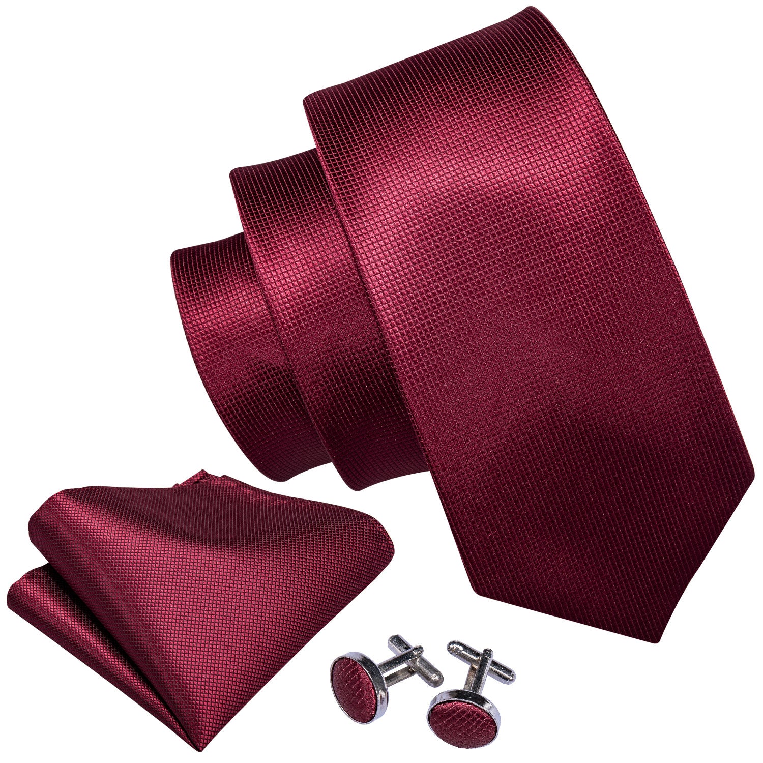 red silk tie