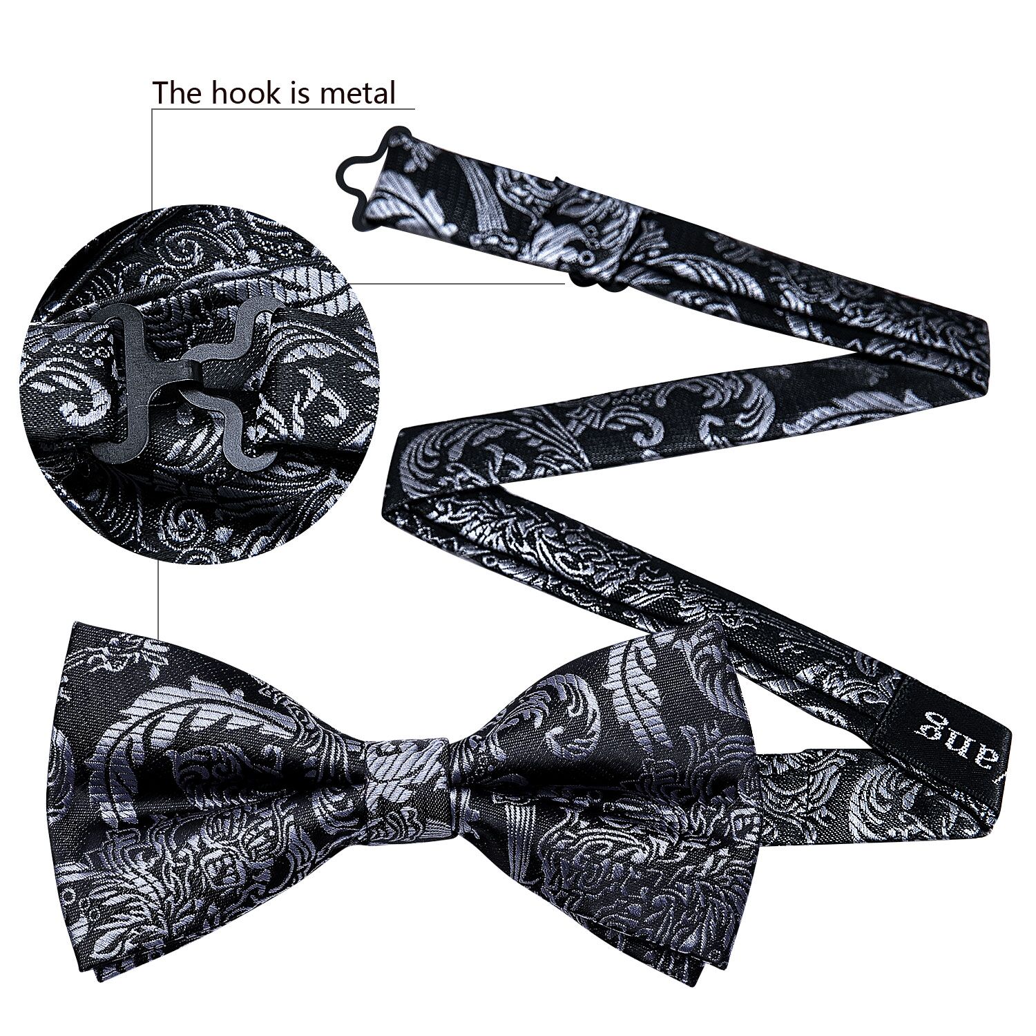 silver bow tie near me