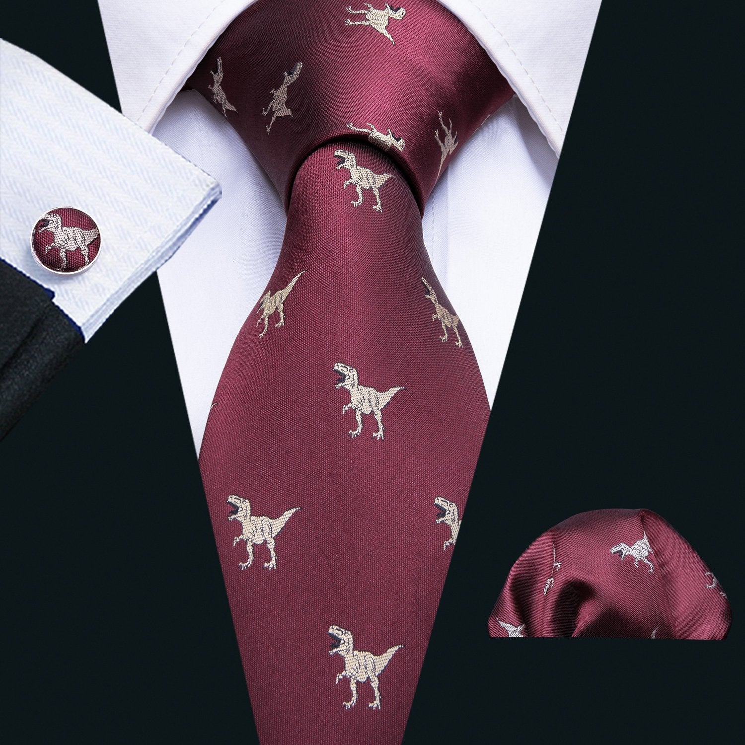 maroon red tie