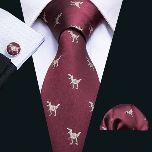 maroon red tie