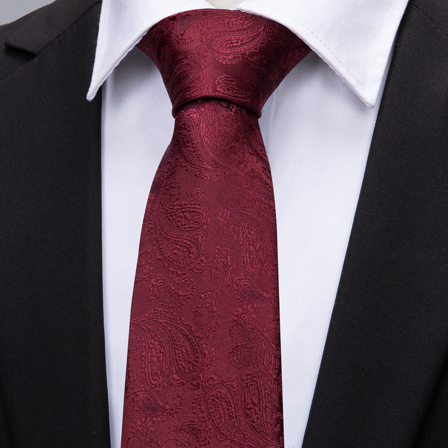 dark burgundy tie