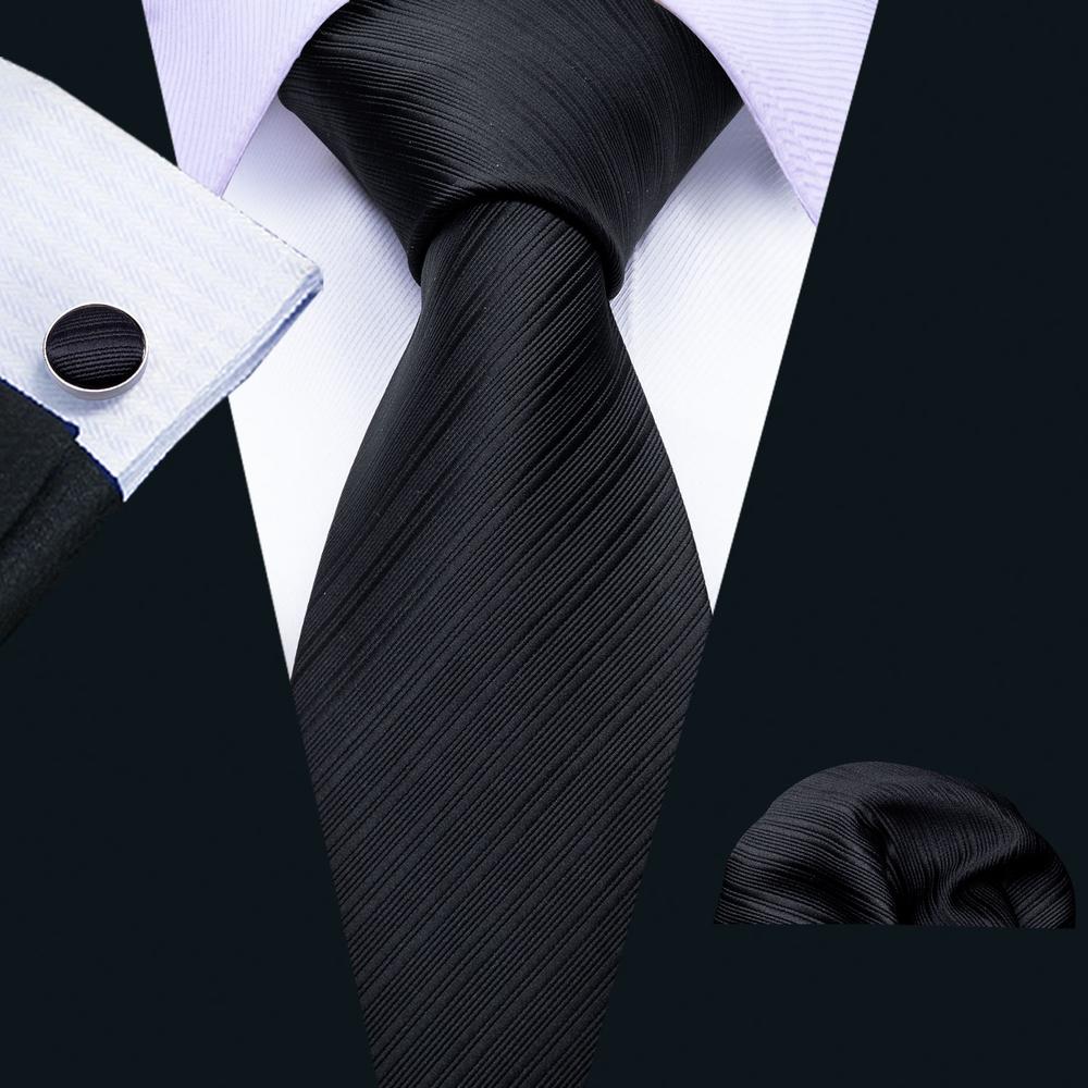balck striped Necktie