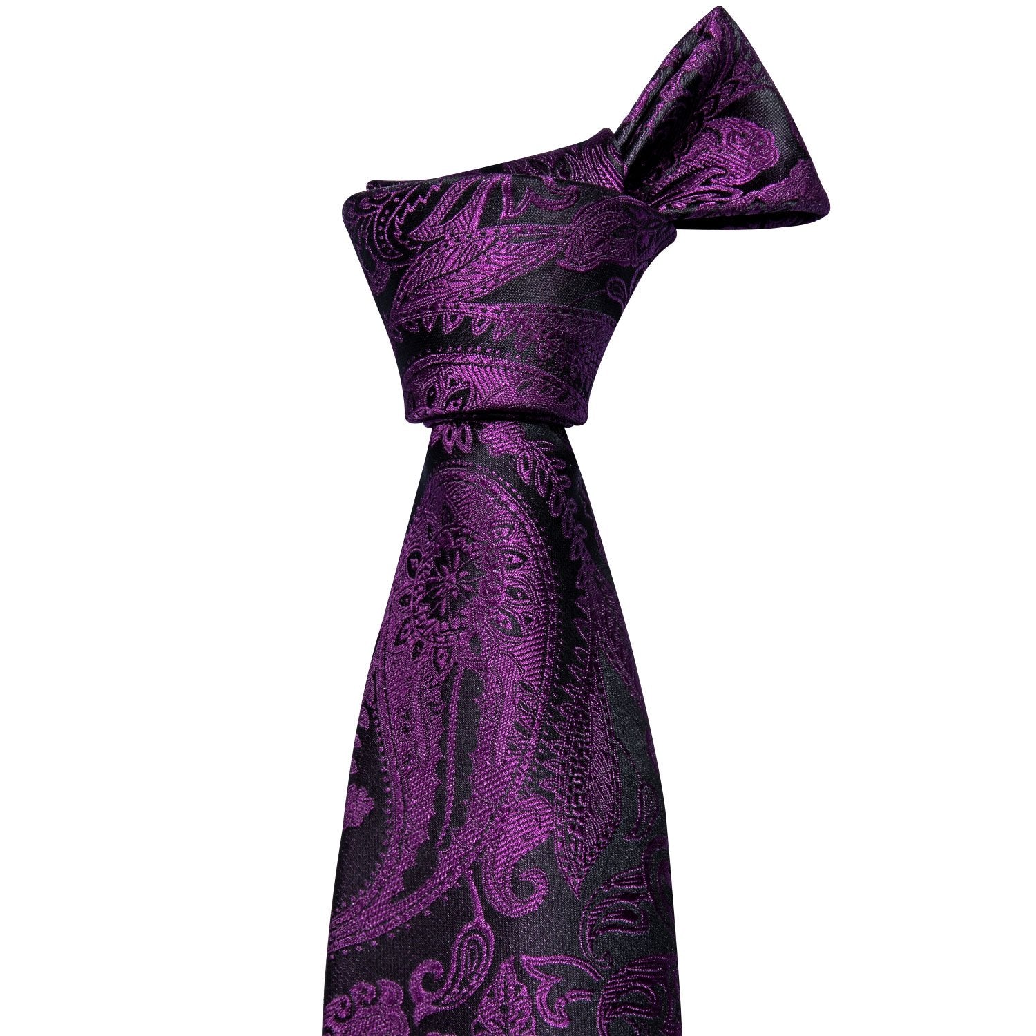 purple silk tie