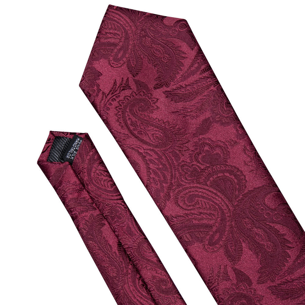 burgundy ties for men