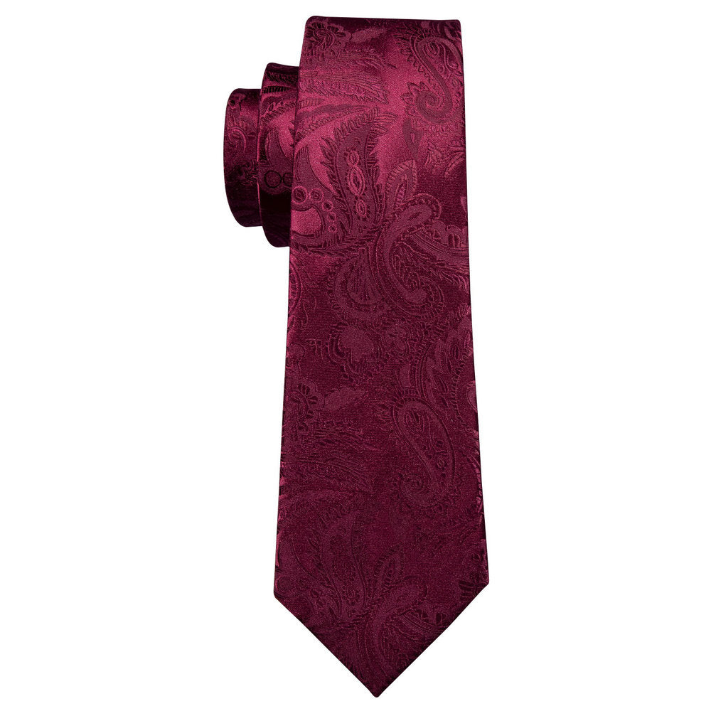 maroon red tie