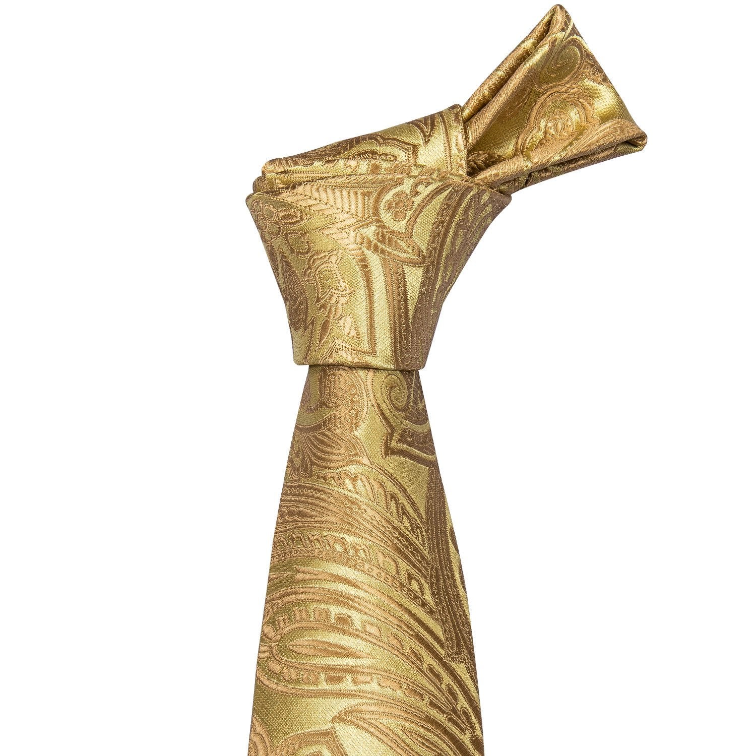 gold paisley tie