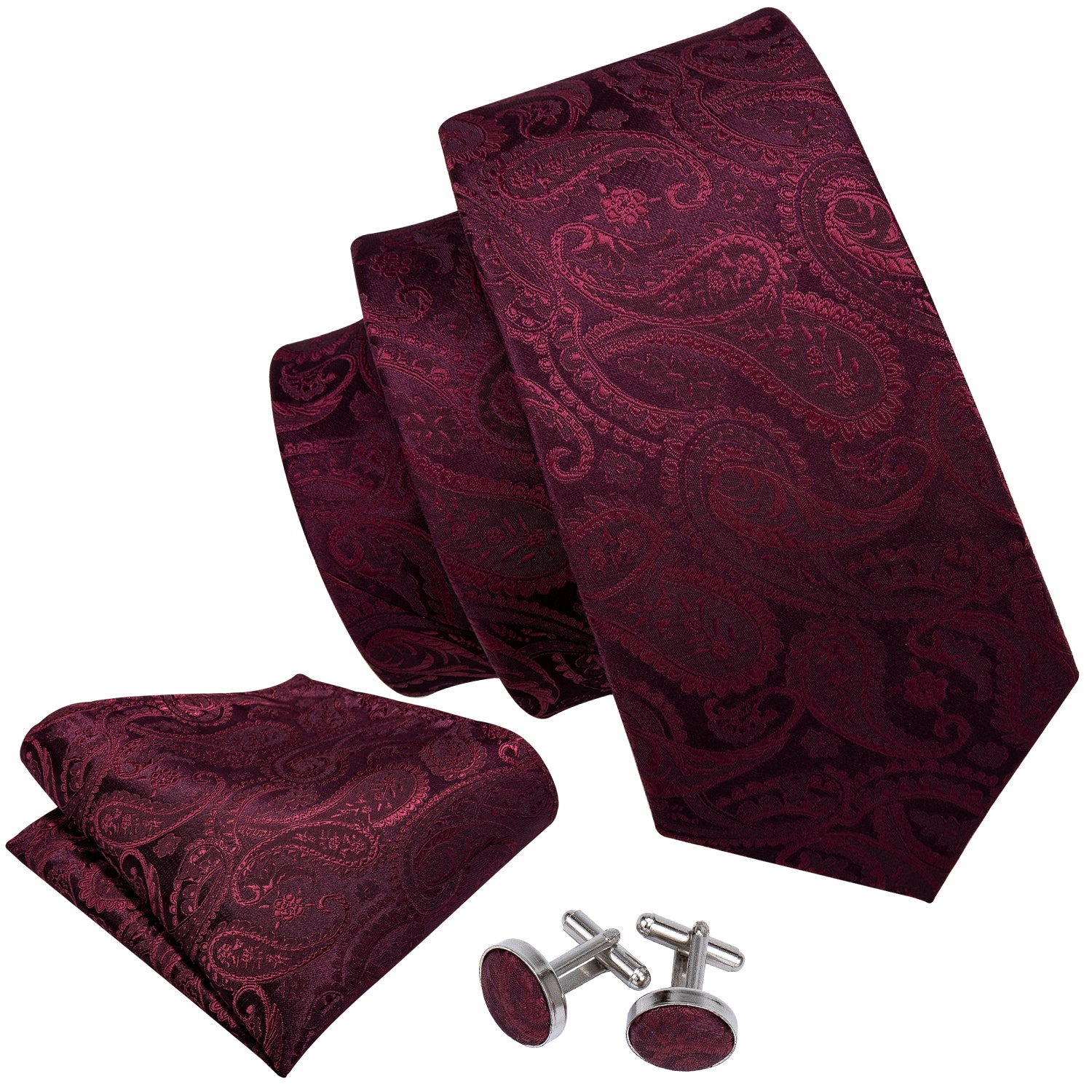 burgundy suit tie