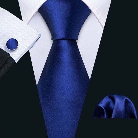 Dark Blue Men's Necktie 