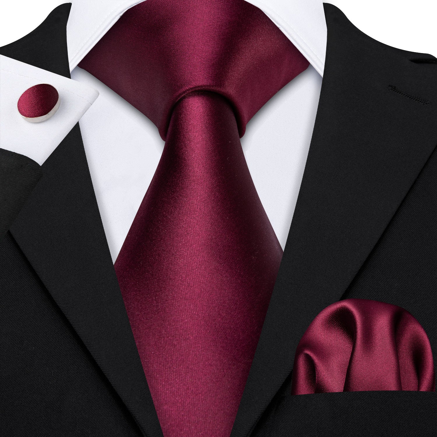burgundy colour tie