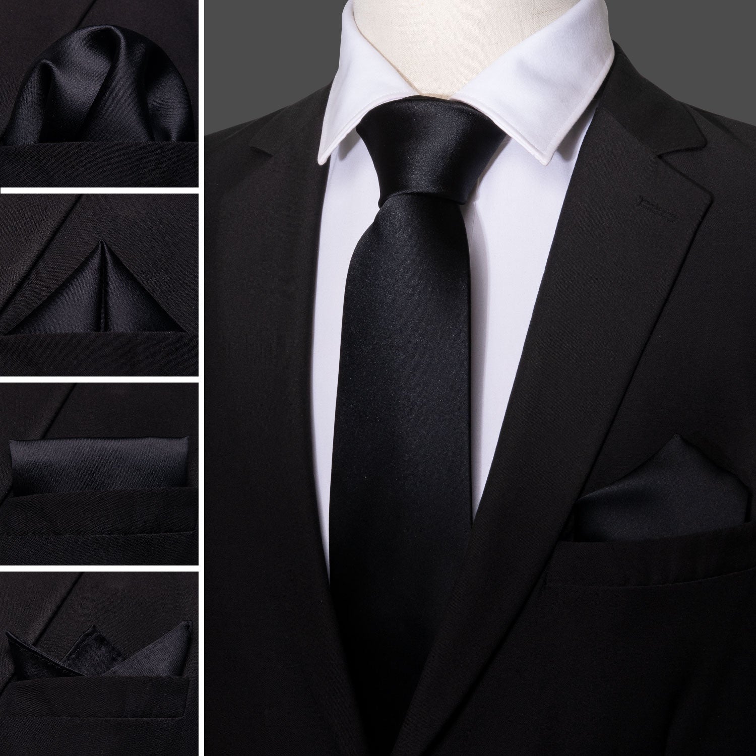 black cotton tie