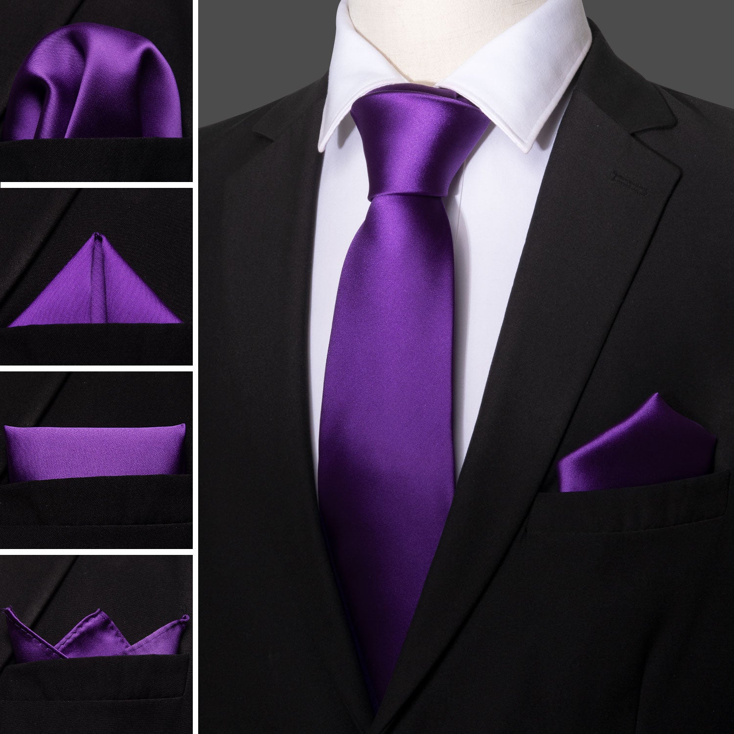tie pocket square set