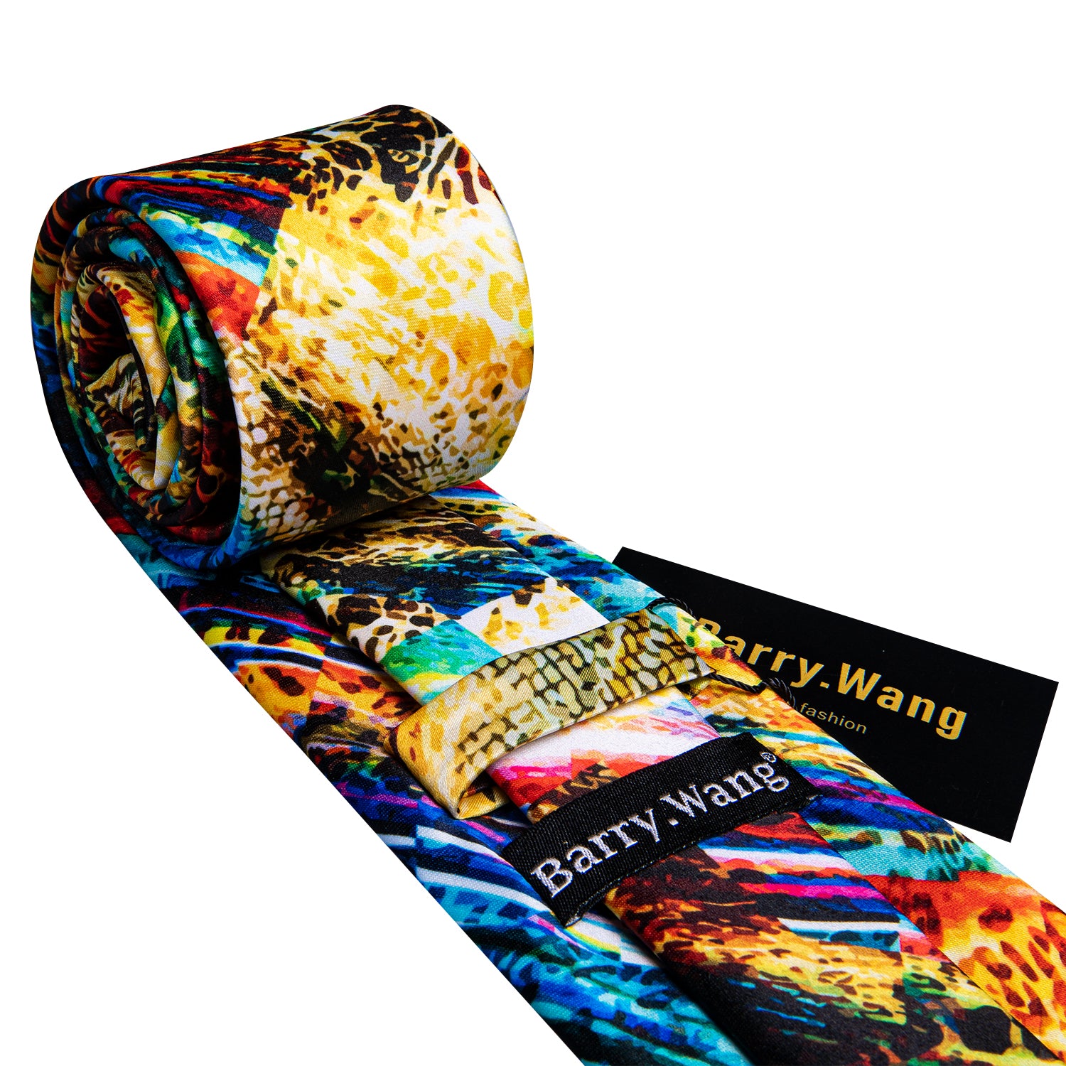 gold silk tie