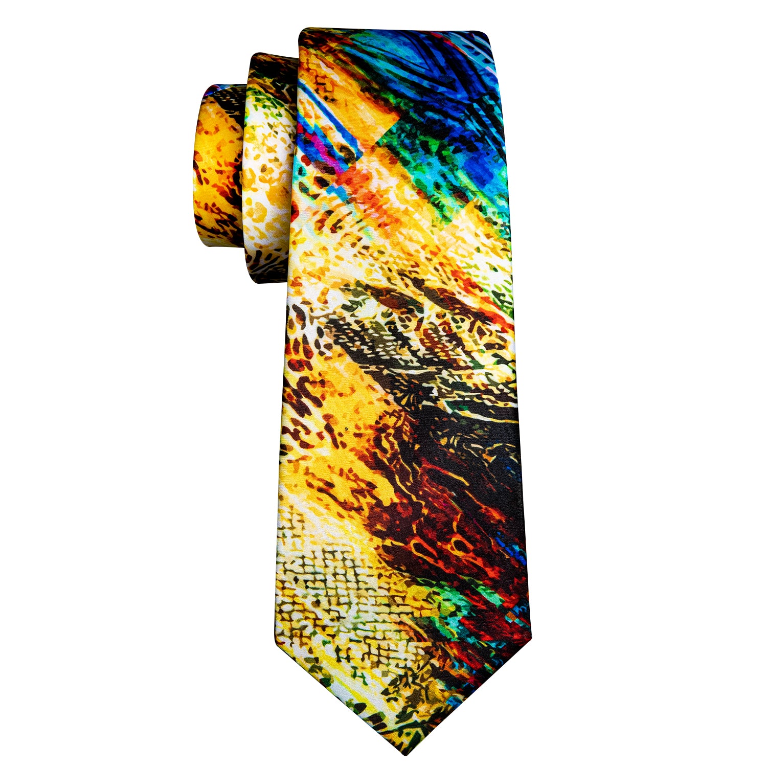 men's gold tie
