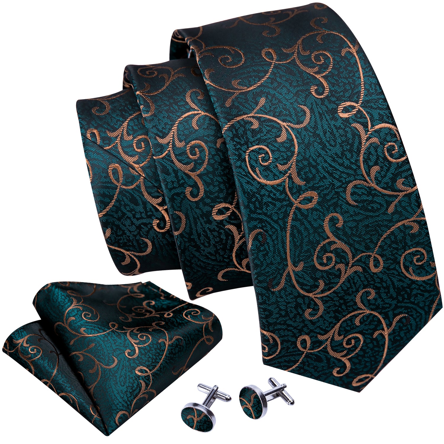 green paisley tie