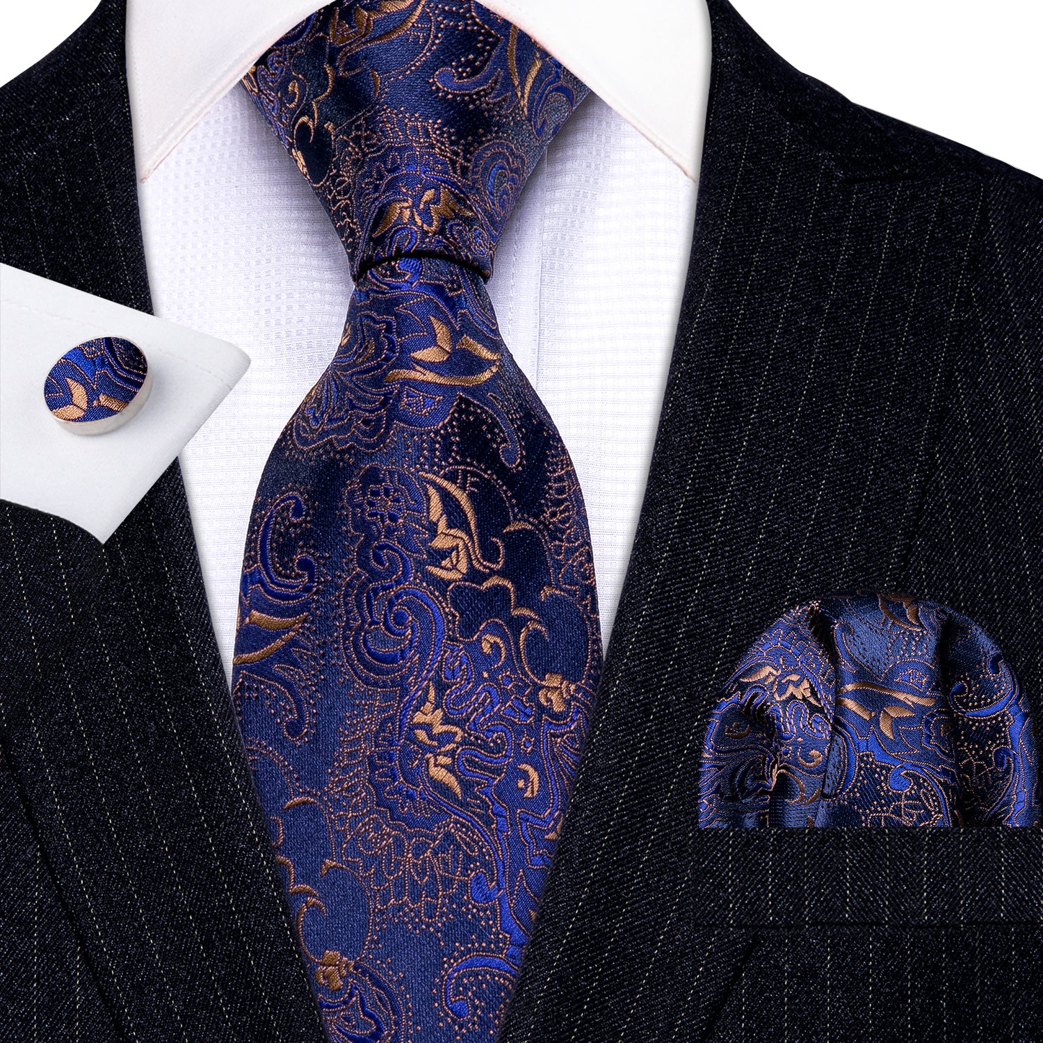Black suit Blue Purple Novelty cute necktie for men's formal Occasion 