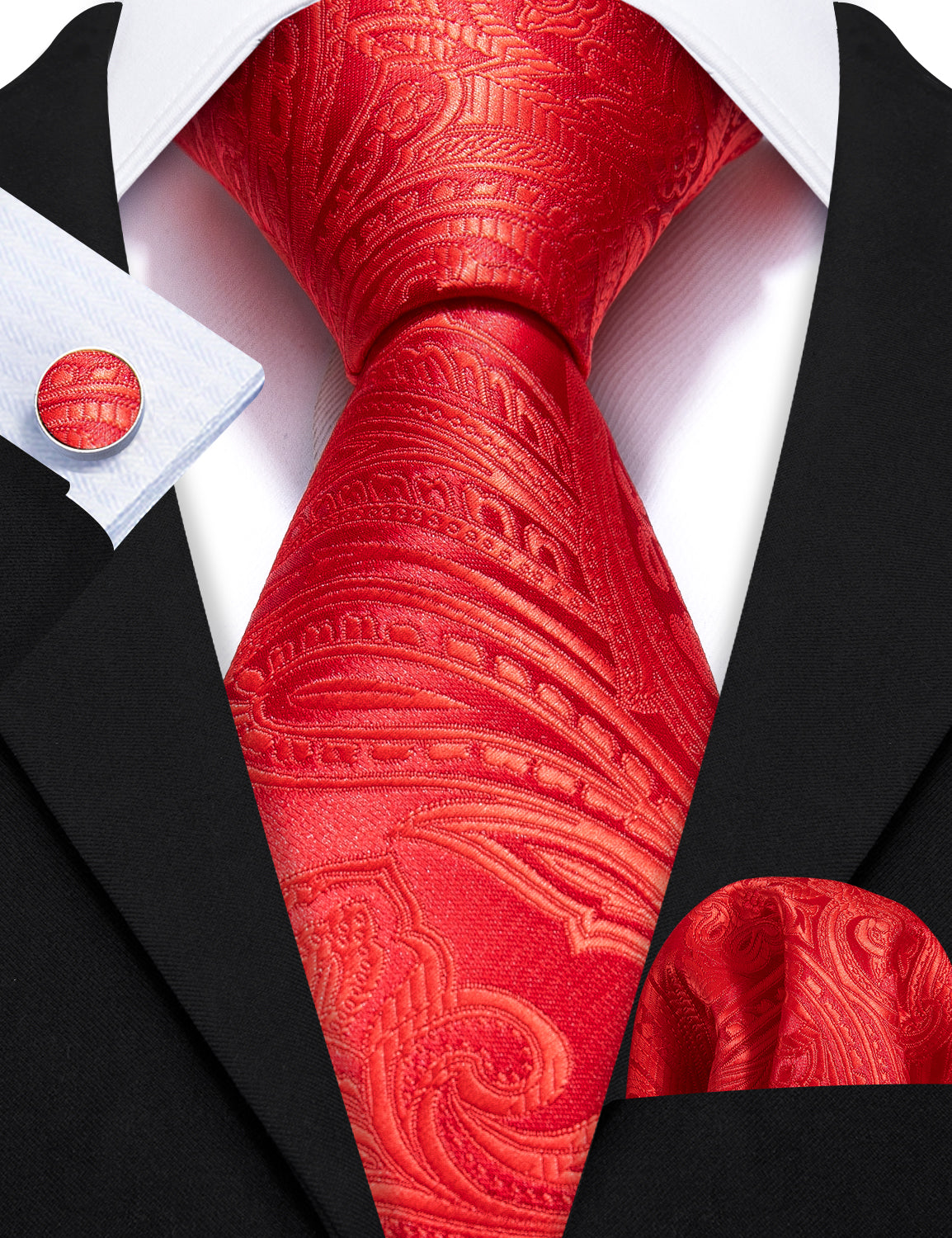 red tie near me suit with red tie