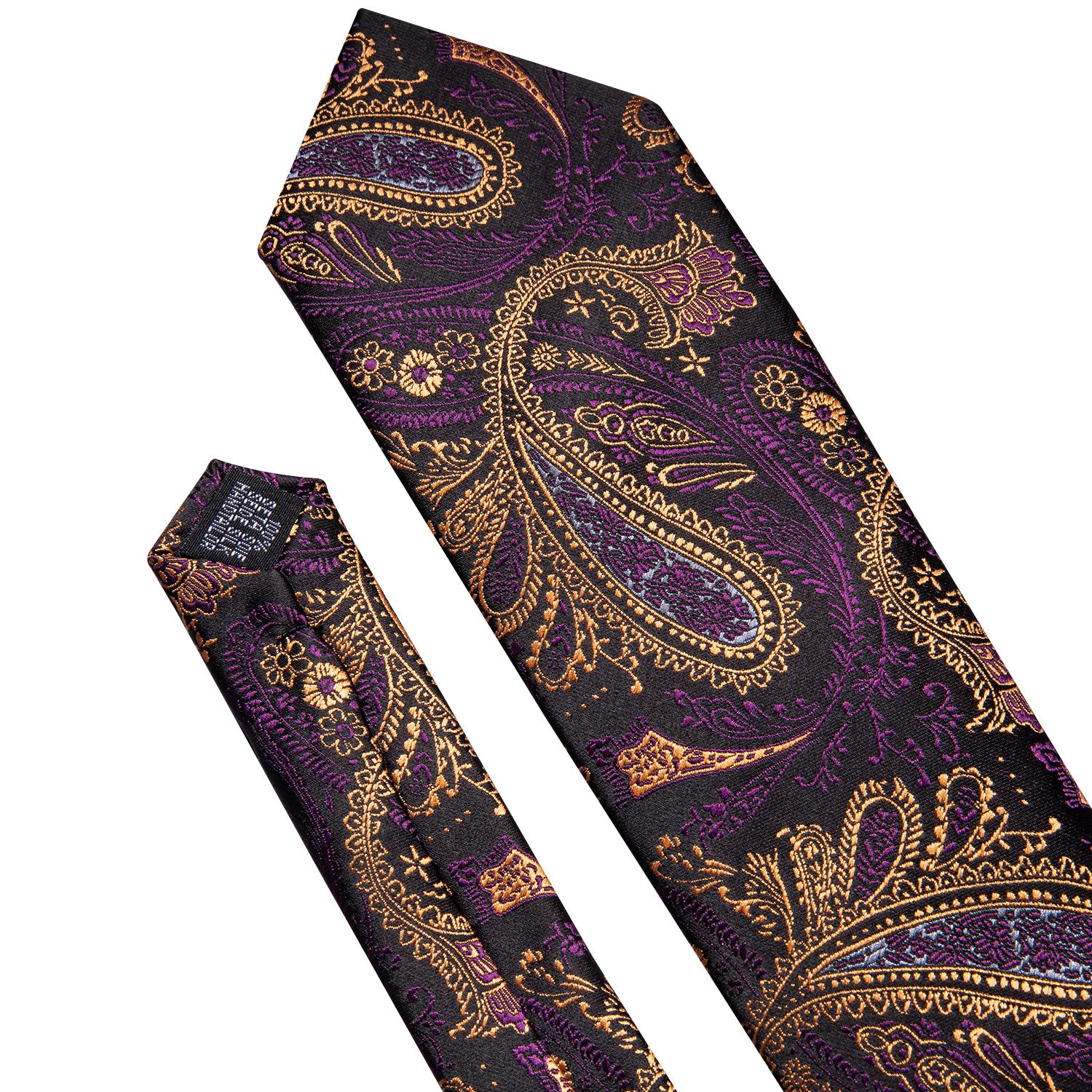 purple floral necktie
