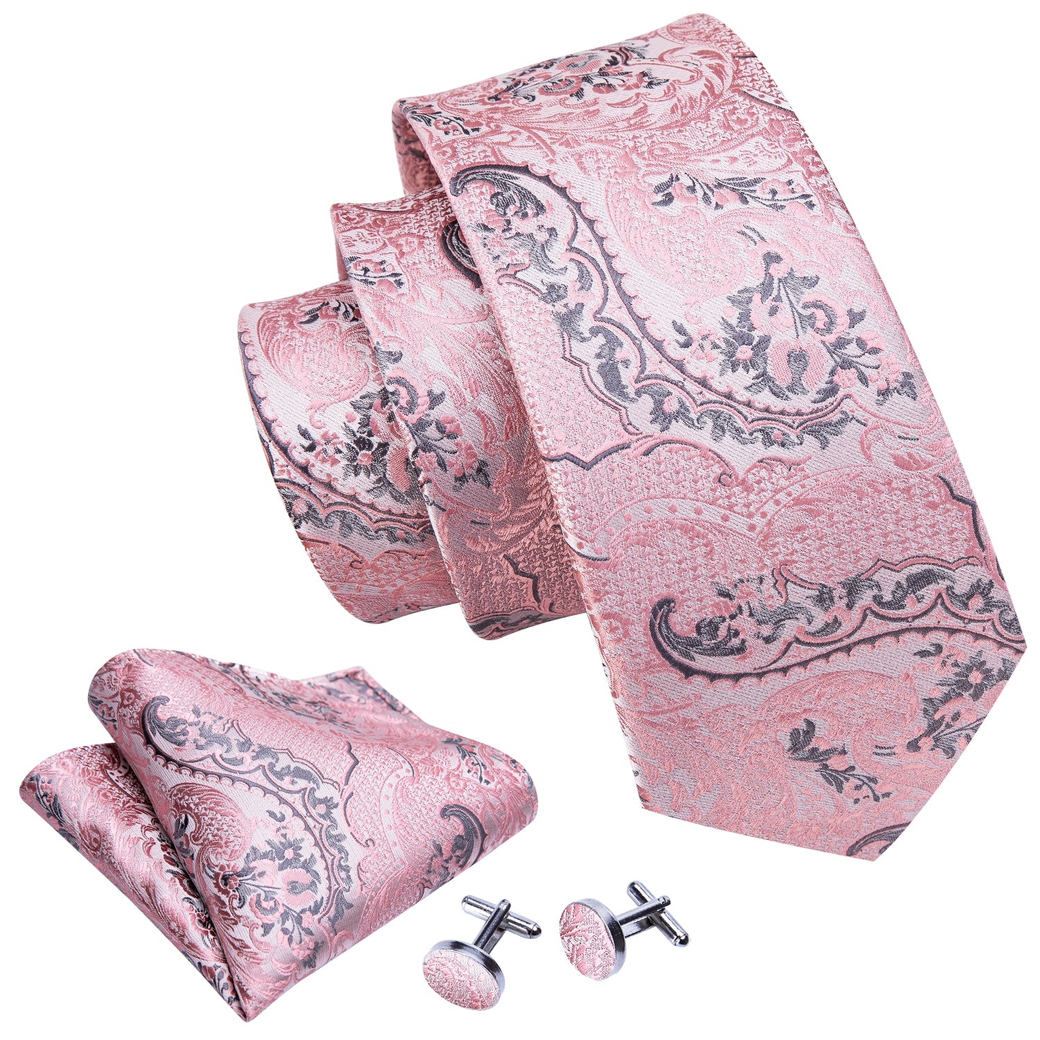 pink silk ties for men