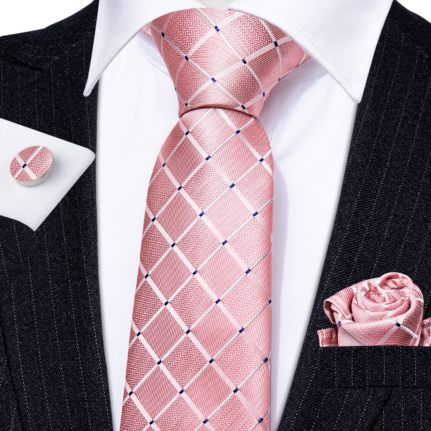 light pink floral tie