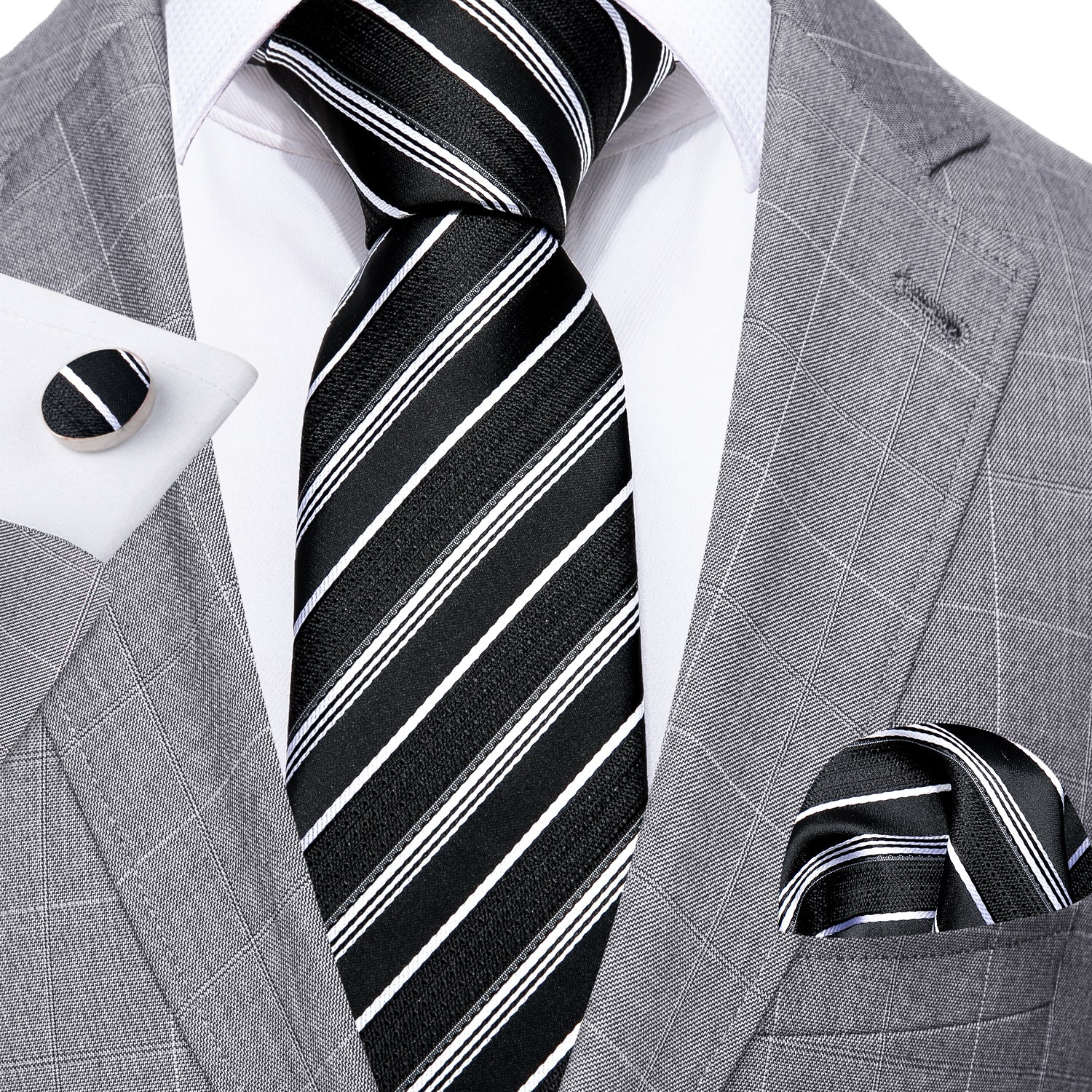 long black tie