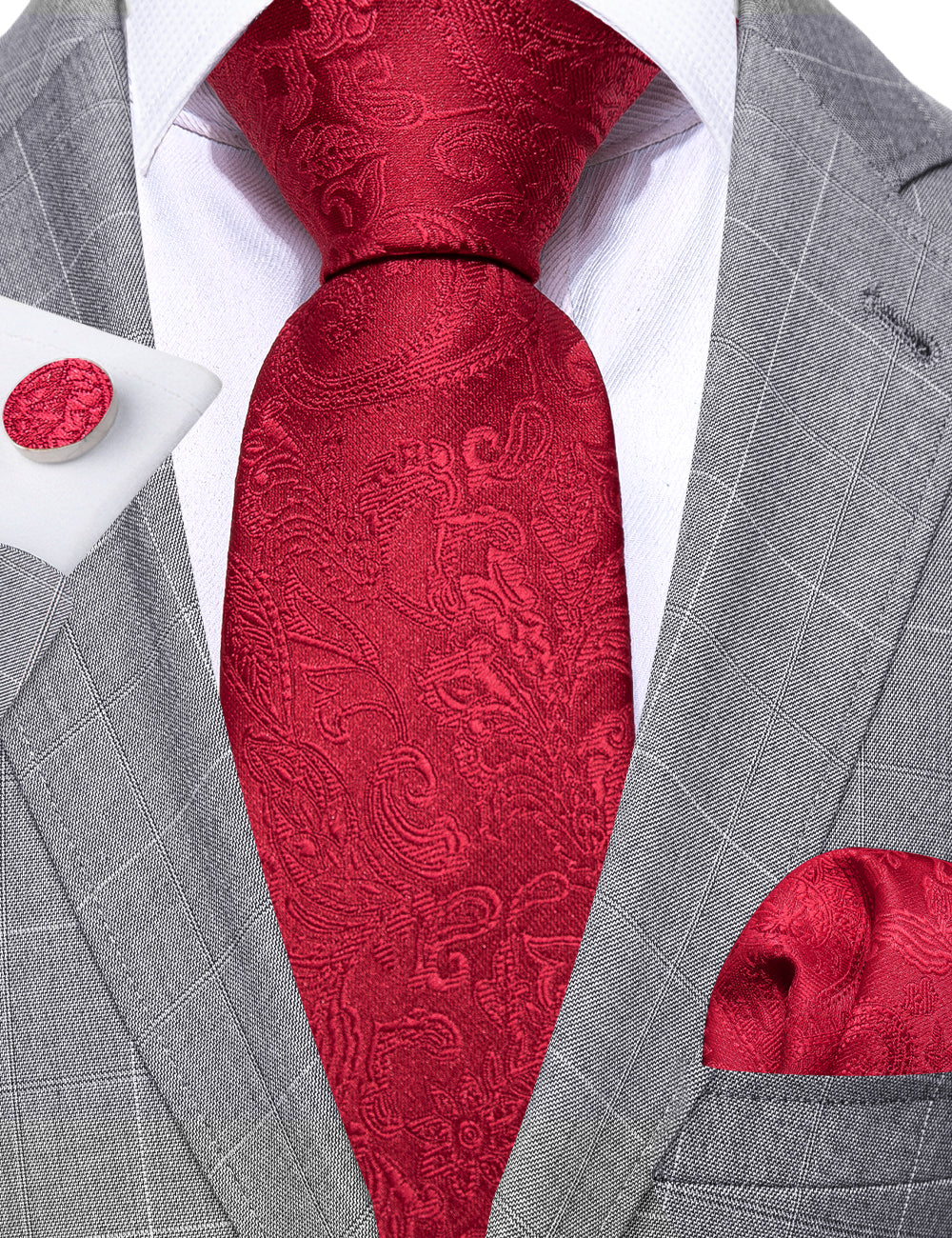 mens red tie
