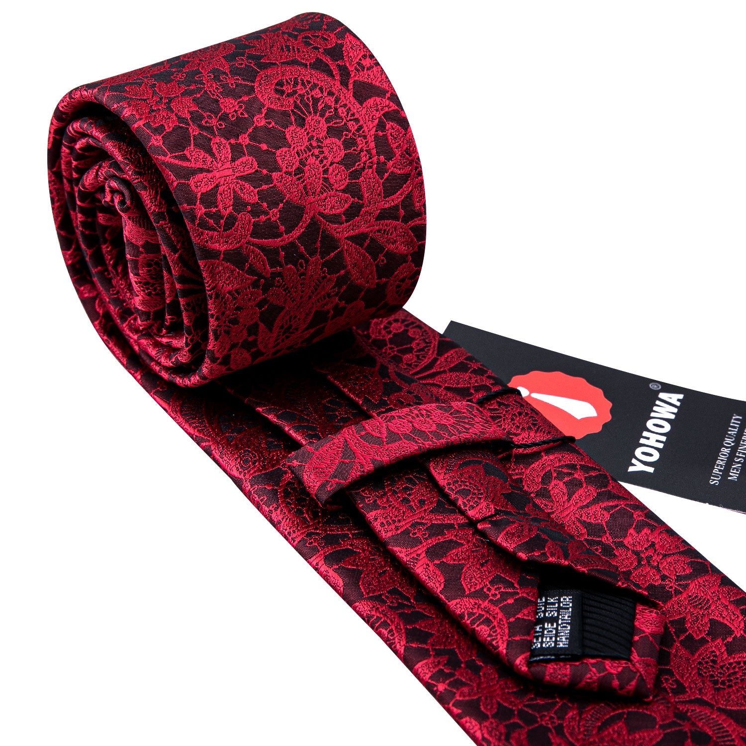red wedding tie