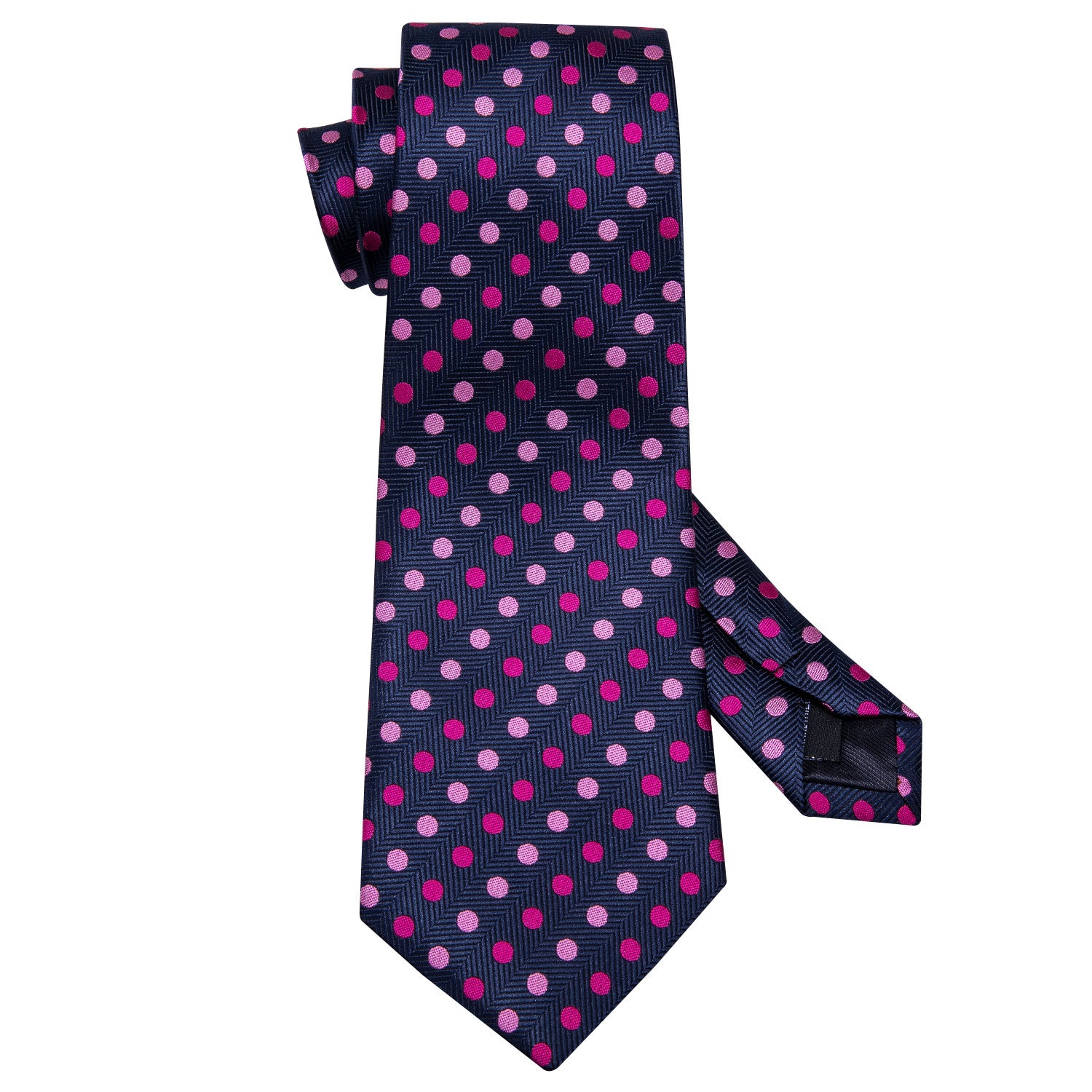 pink purple polka dots tie for men 