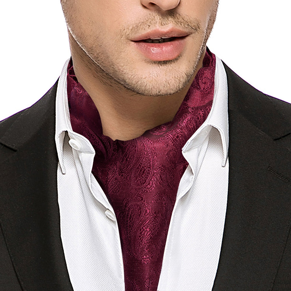 mens red ascot