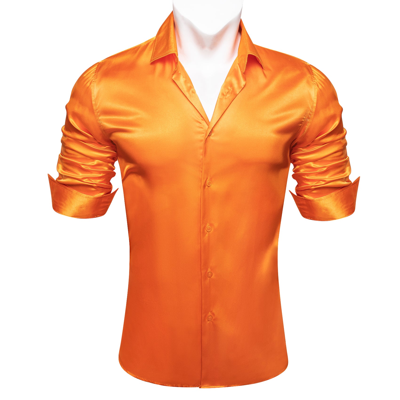 burnt orange button up shirt