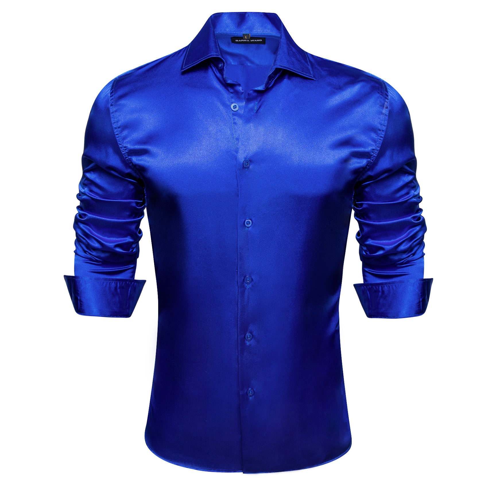 royal blue button up shirt