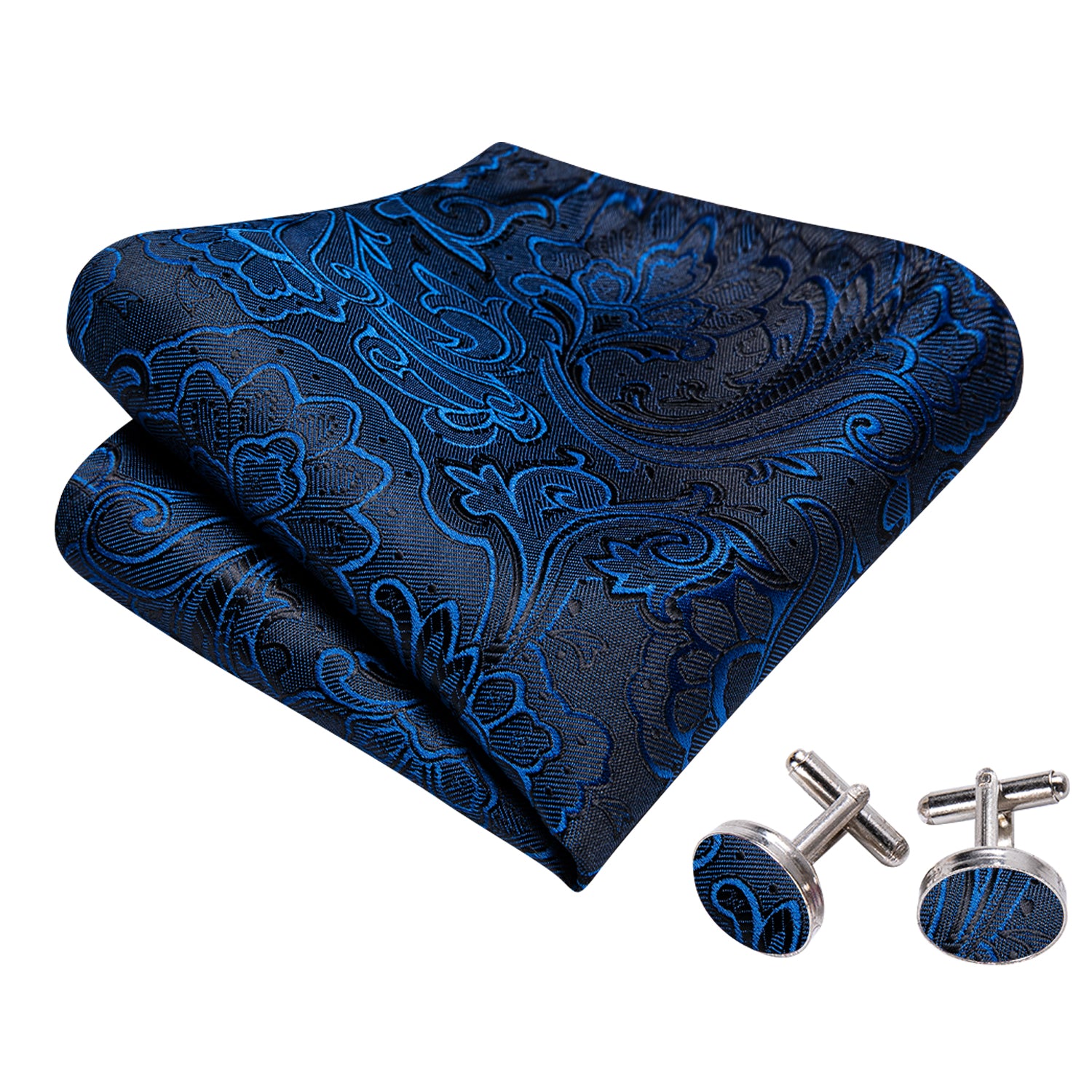 Blue Neck Tie Paisley Self Tied Bow Tie