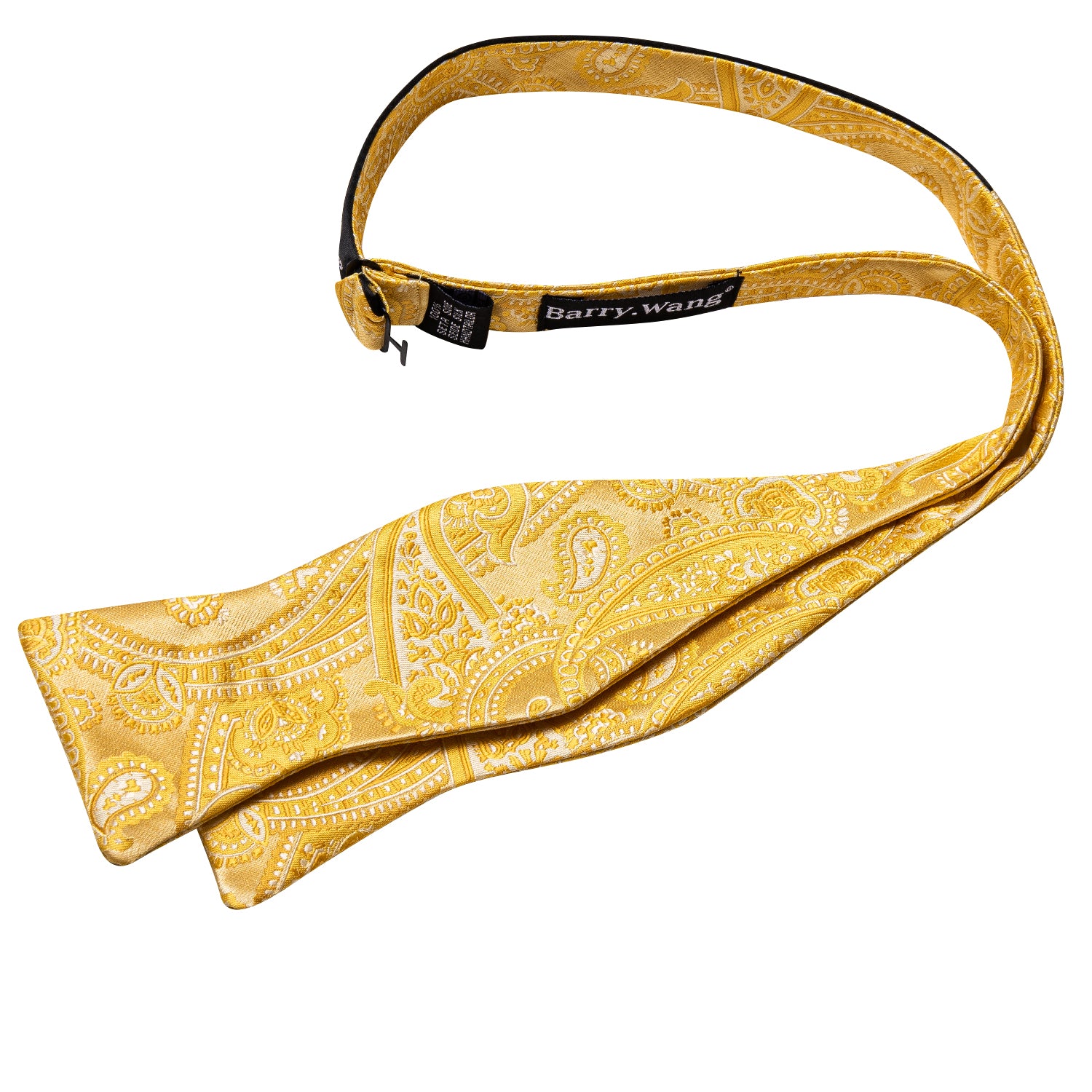 Gold Paisley Bow Tie Set