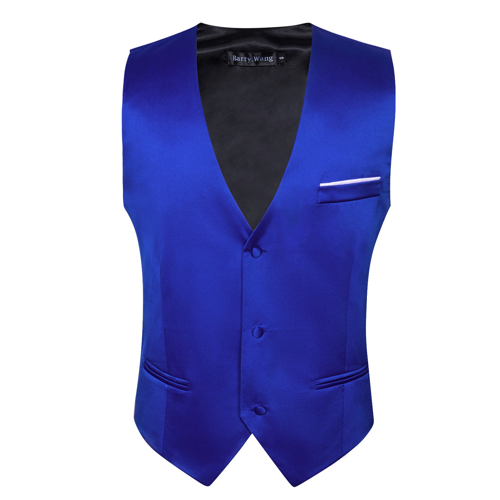 blue suit with vest