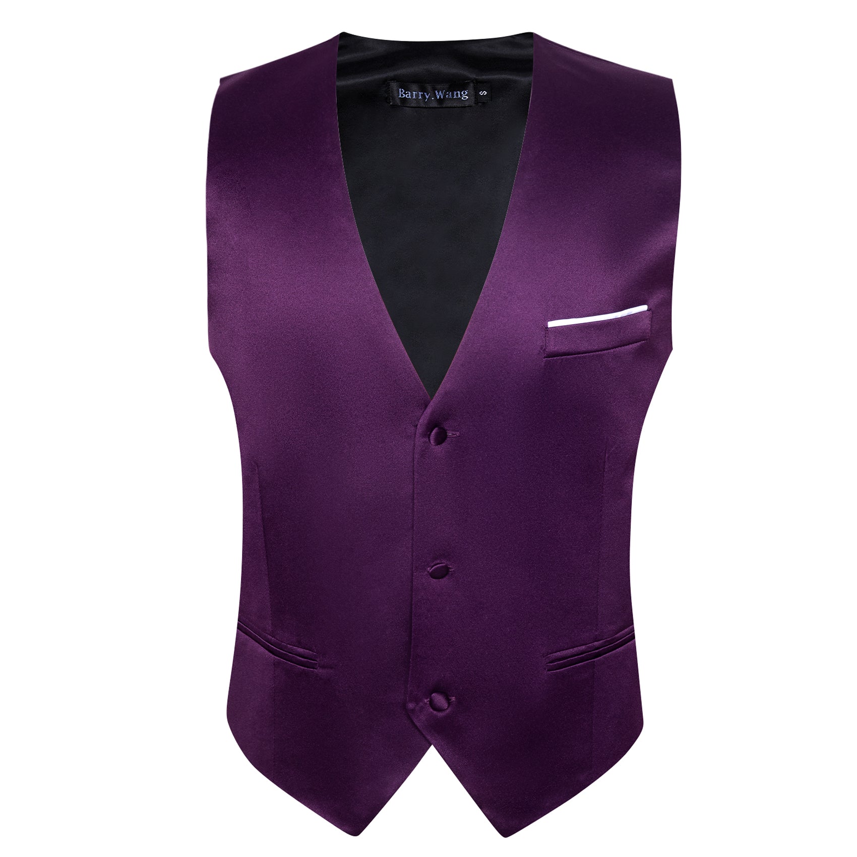 purple waistcoat black suit purple vest