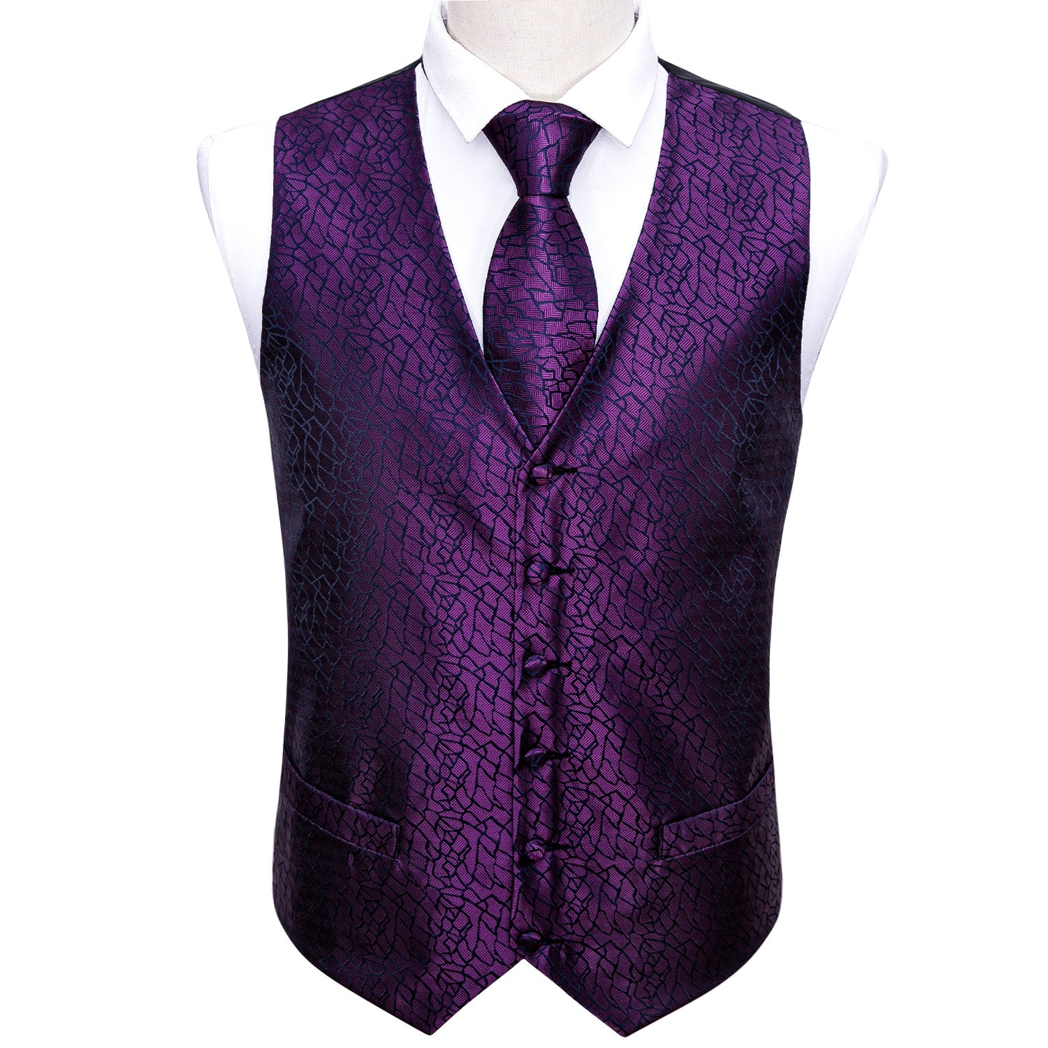 purple vest for men