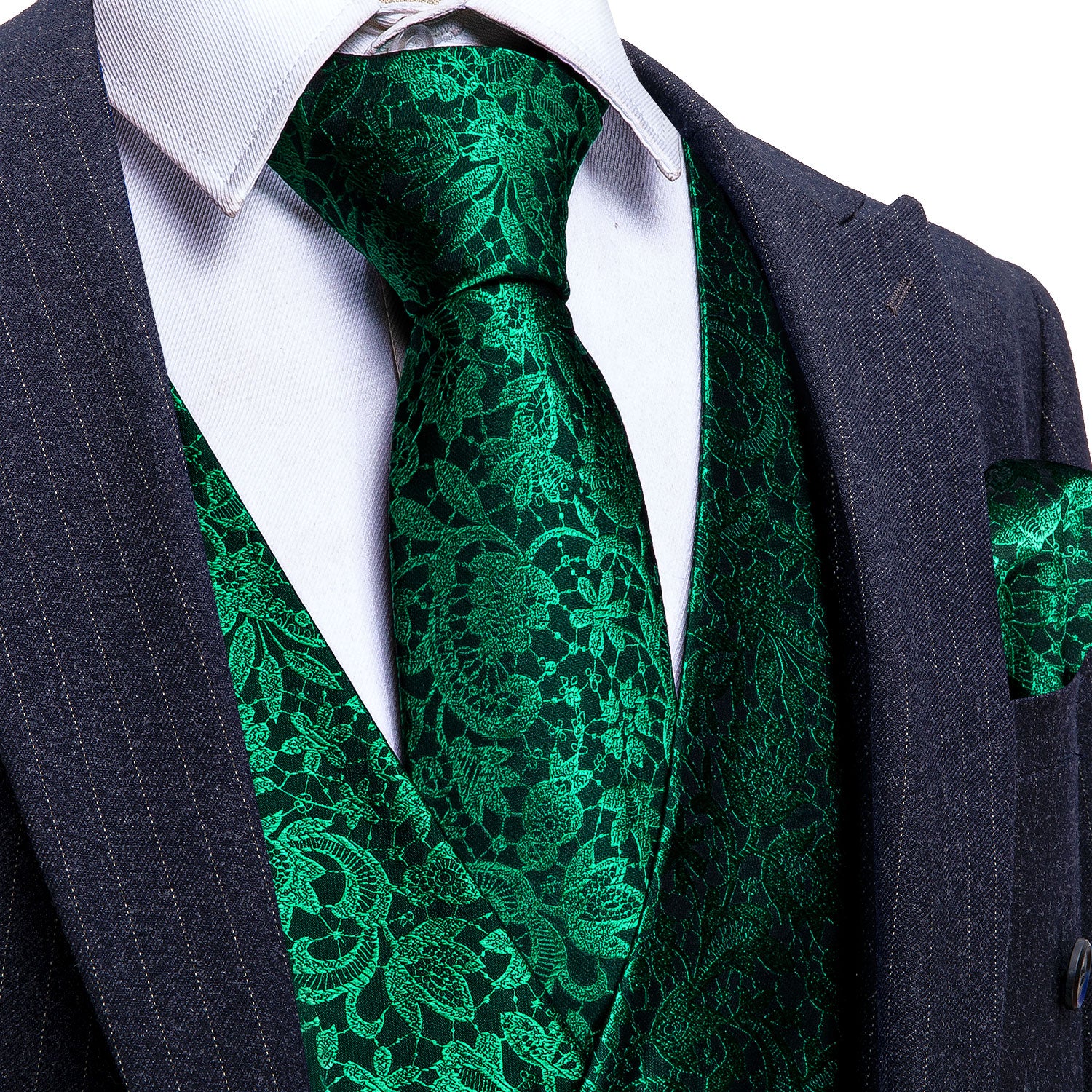 green waistcoat
