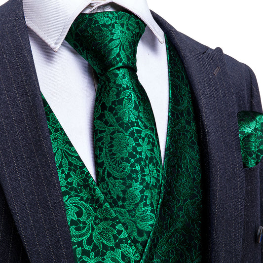 green waistcoat